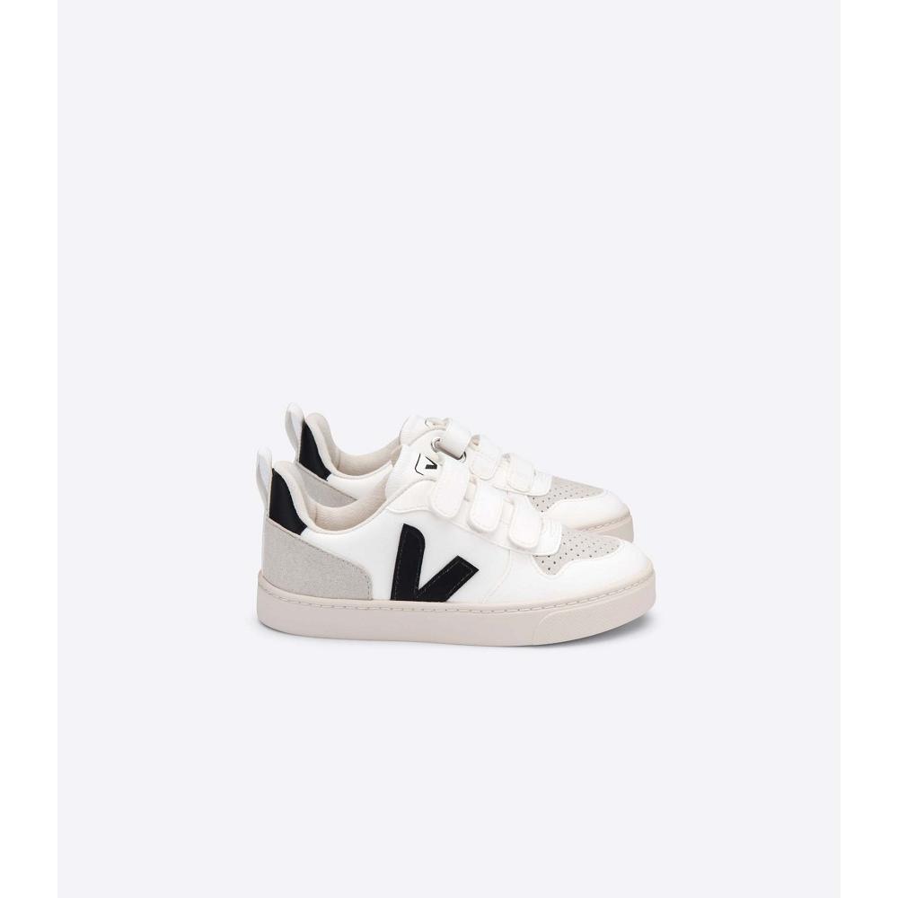 παπουτσια παιδικα Veja V-10 CWL White/Black | GR 773ZUT